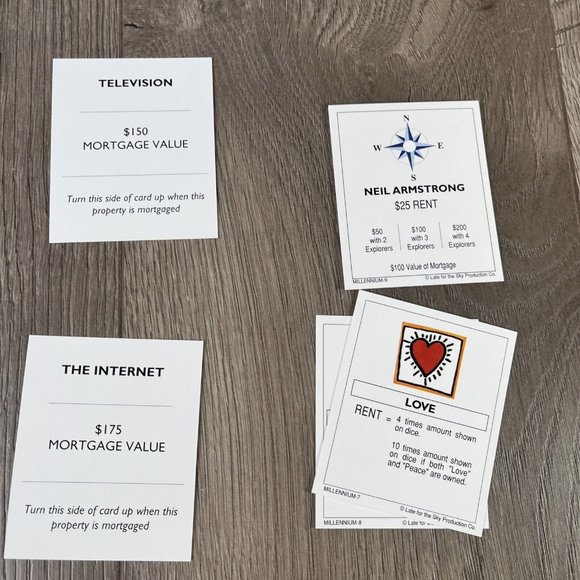 Millenniumopoly Millennium Monopoly Board Game Late for the Sky Complete - Picture 11 of 15